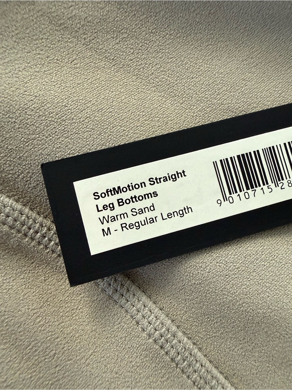 Oner Active SoftMotion Straight Leg Bottoms Warm Sand M - Regular Length - Picture 4 of 4